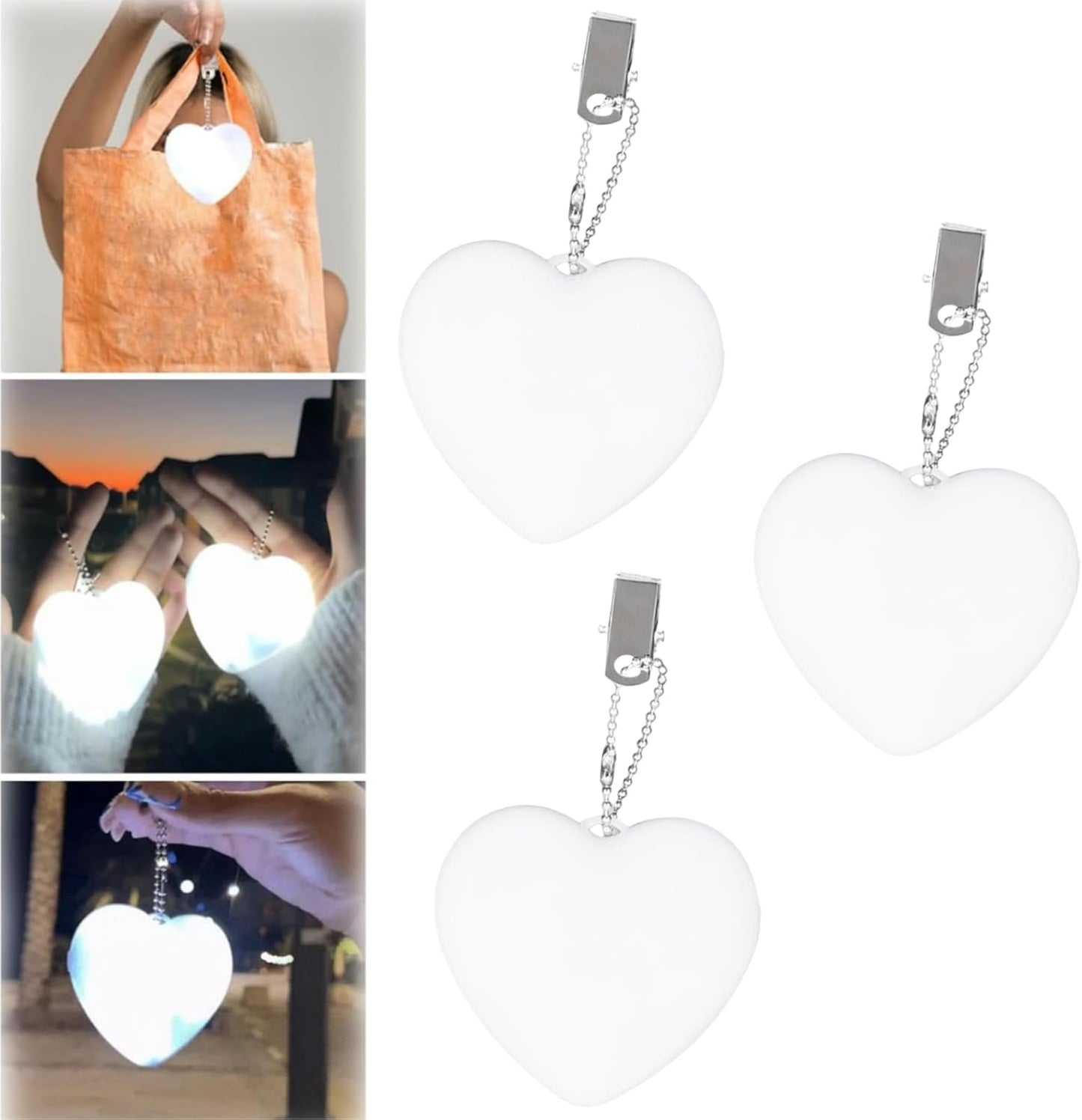 LED Touch-Activated Handbag Lamp- Glow Heart Purse Light