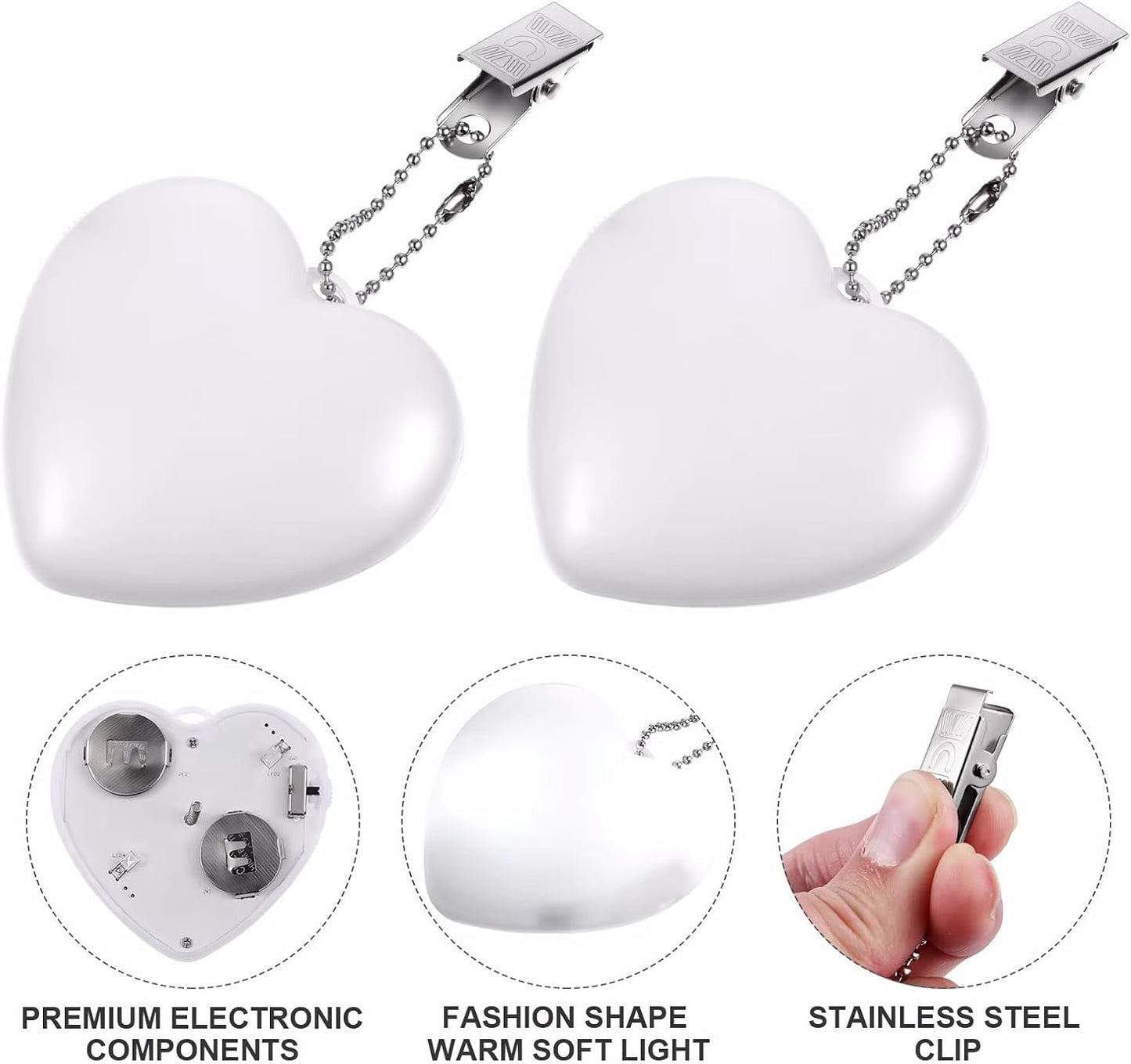 LED Touch-Activated Handbag Lamp- Glow Heart Purse Light