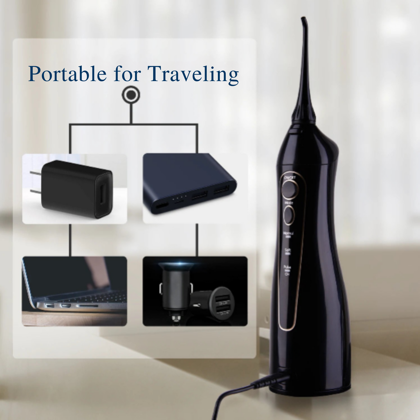 Portable Oral Irrigator for Whole Family