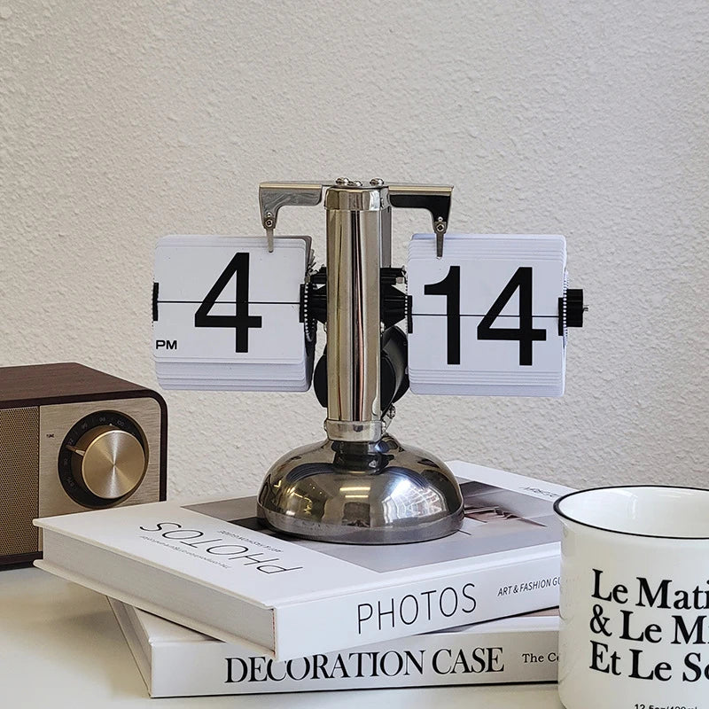 Retro Style Flip Clock Charm