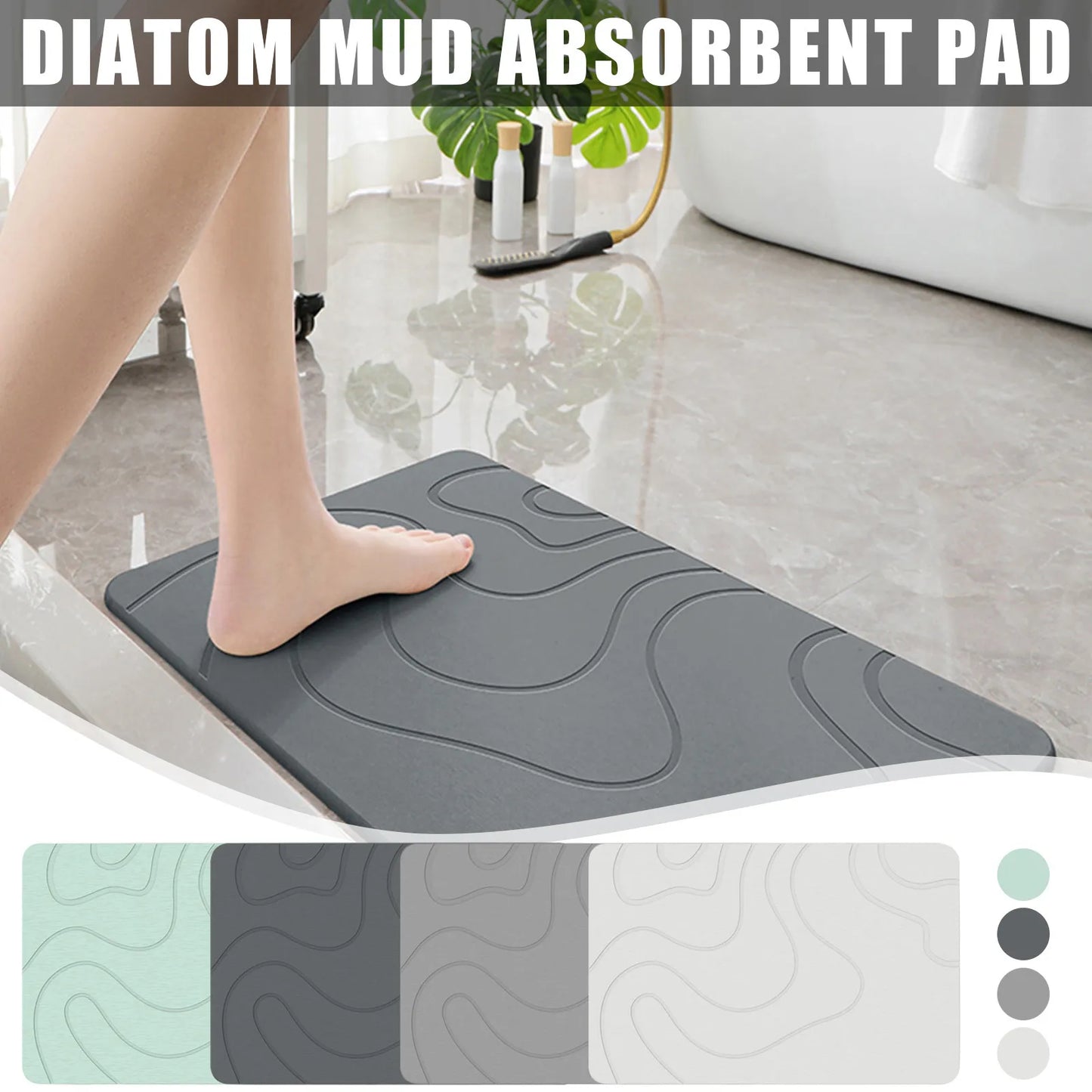 QuickDry Stone Bath Mat