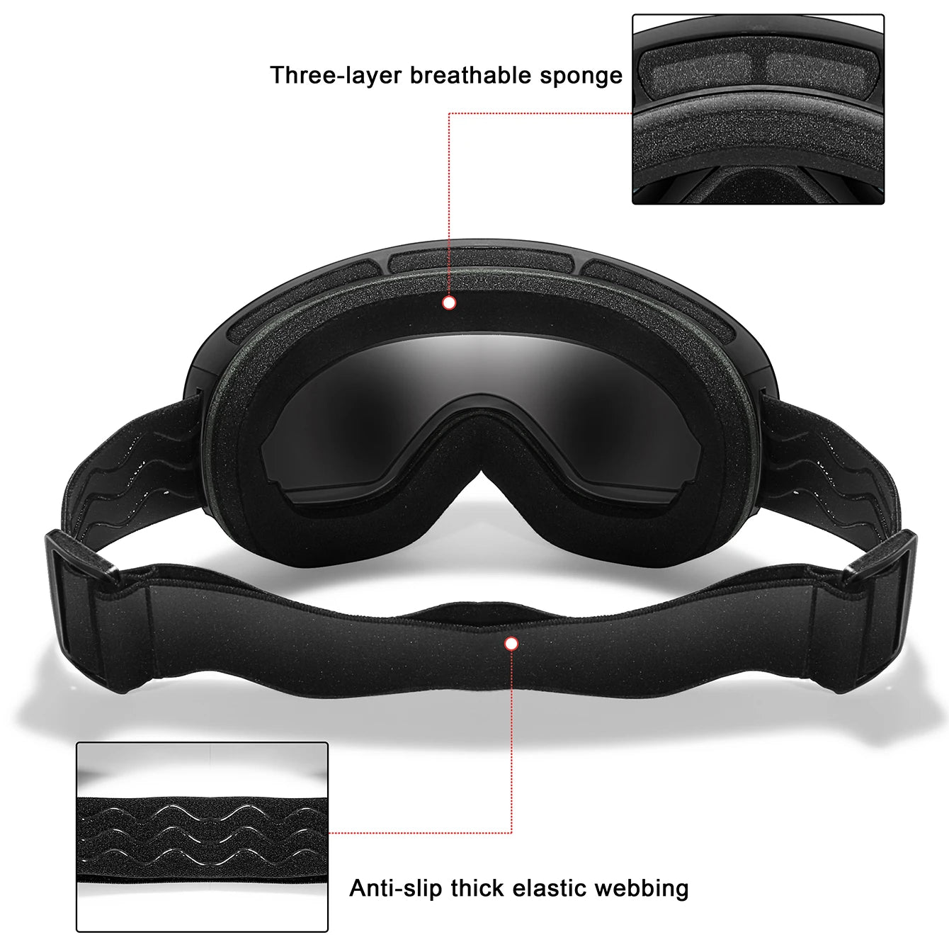 Ultimate Antifog Ski Goggles