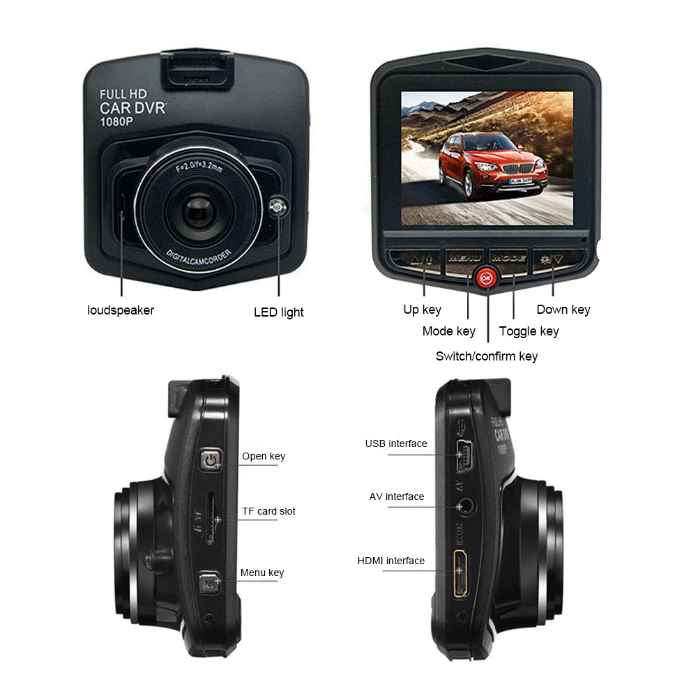 VisionPro 1080P Dash Cam: Day & Night HD Recording